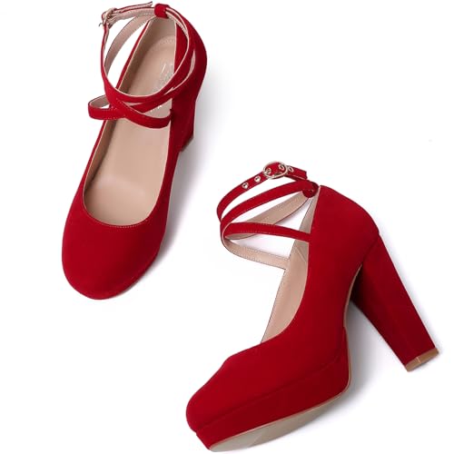 Image of Mostrin Fashion Vintage Womens Small Bowtie Platform Pumps Ladies Sexy High Heeled Shoes