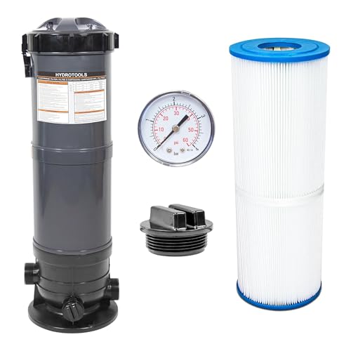 SWIMLINE HYDROTOOLS Above-Ground Pool Cartridge Tank & Replacement Filter Element - 70 Sq. Ft. High-Performance Filtration, Sure-Flo System, Pump or Base Not Included