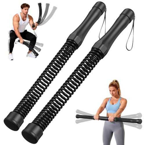 RELIFE REBUILD YOUR LIFE Ropeless Battle Ropes, 2 in 1 Cordless Battle Ropes for Home Gym - Portable Home Gym Equipment for HIIT, Strength Building, Low-Impact Cardio for Men & Women Black