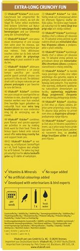 Vitakraft Kräcker, Knabberstangen für Kanarienvögel, mit Ei und Grassamen, mit Vitaminen und Mineralien, für langes Knabbervergnügen, ohne Zusatz von Zucker (10x 54g)