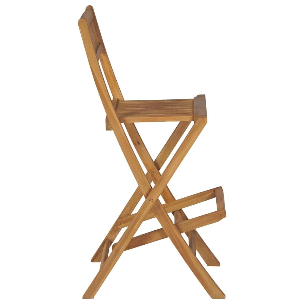 vidaXL 2x Sgabelli da Esterni Sedie da Giardino Seggiole Bar Arredi da Esterni Robusto Sedie da Pranzo Patio Terrazzo Arredamento Legno di Teak