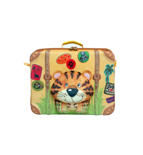 Preisvergleich Produktbild okiedog wildpack 80007 Kinderkoffer Tiger in 3D-Optik