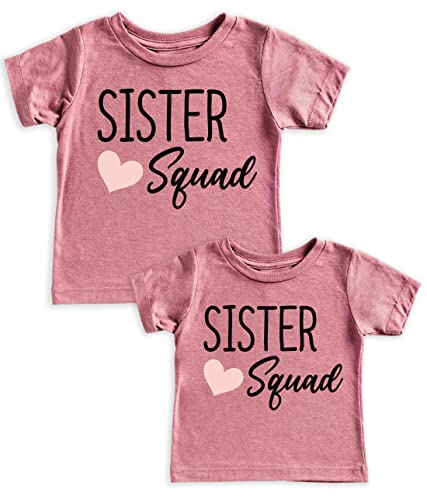 Teeny Fox Sister Squad T-Shirt Set Gift For Sibling Matching Shirts Outfits