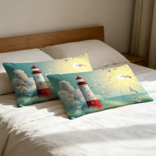 Taie Oreiller 40x80 Housse Coussin Paysage pour Protéger et Décorer - 6