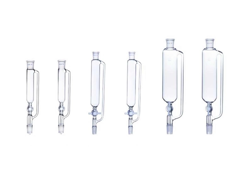 Embudo de adición de ecualización de presión de vidrio de borosilicato de 250 ml/500 ml con llave de paso de vidrio for uso en laboratorio(500ml Joint 29-32)