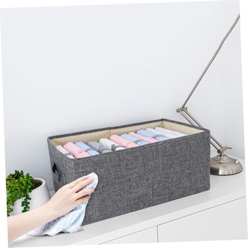 Boîte de rangement en tissu compacte ERINGOGO pour vêtements et bureau