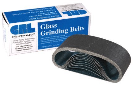 CRL 3" x 21" 120 Grit Portable Glass Grinding Belts - 10 pack