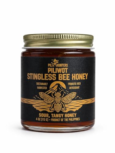 Miel natural cruda Kiwot de abeja sin aguijón 4 oz