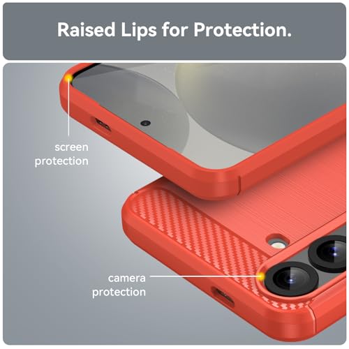 Coque Samsung S25 Plus rouge anti-choc et anti-rayures - 6