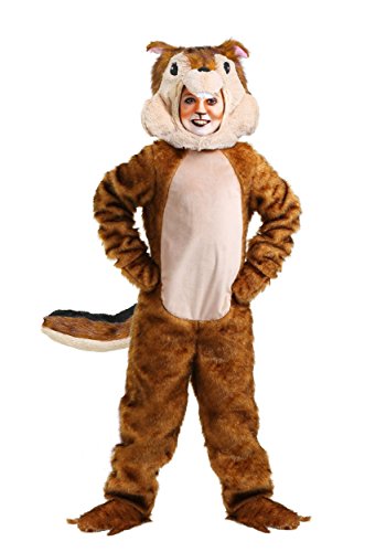 Disfraz infantil de ardilla chipmunk con mono y accesorios miniatura 1