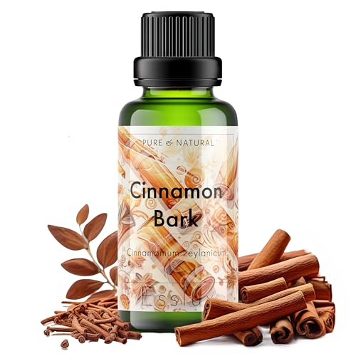 Image of Esslux Cinnamon Bark Essential Oil for Diffuser | 100% Natural Cinnamon Bark Oil for Skin & Aromatherapy | Perfect for Bath Bombs, Candles, Soap Making & DIY Projects, 60ML