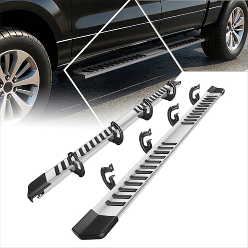 Estribos laterales de acero inoxidable 6 pulg. para Ford F-150