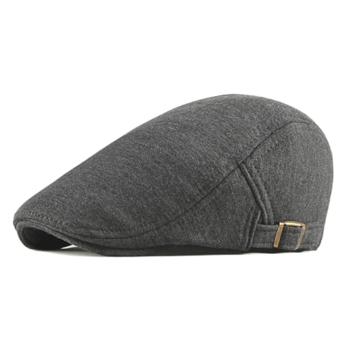 Image of Quanhaigou Men's Cotton Flat Ivy Gatsby Newsboy Driving Hat Adjustable Irish Cabbie Ivy Driving Hunting Cap
