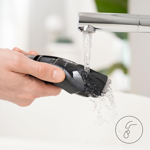 Panasonic ER-GC53K503 Haarschneider für Männer, tragbarer, kabelloser, wasserdichter Trimmer, 19 Längeneinstellungen, 1 Aufsatz, kabelloser & kabelgebundener Betrieb, Schwarz