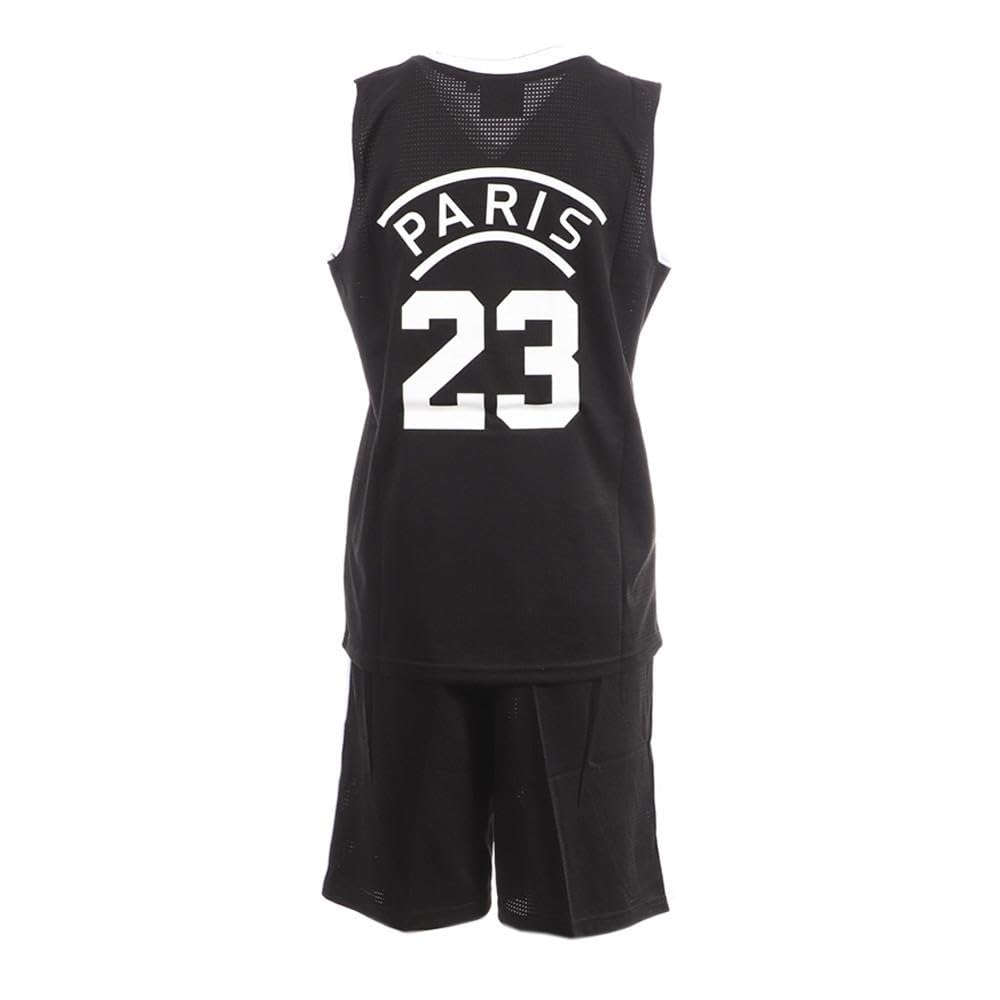 Paris Ensemble de basket Noir/Blanc Enfant