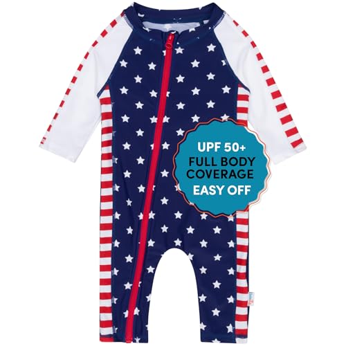 Image of SwimZip Boys' Long-Sleeve UPF 50+ Swimsuit for Baby, Toddler, & Little Boys
