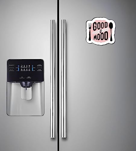 Image of Fridge Magnet Stickers Funny Quote Good Food is Good Mood Sticker for Refrigerator Decor (Pack of 1)