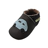 Sayoyo Baby Car Soft Sole Leather Infant Toddler Prewalker Shoes