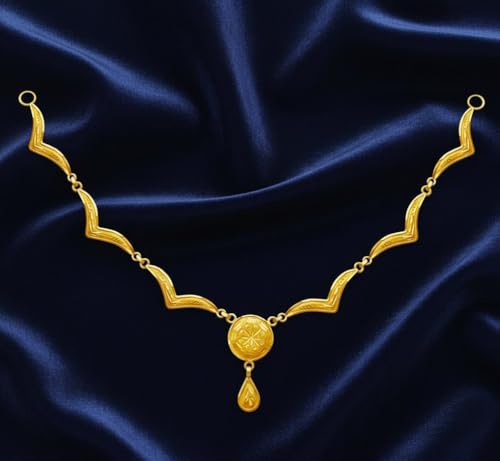 Image of P.C. Chandra Jewellers Swarna Rekha 22KT (916) Yellow Gold Necklace for Women & Girls - 1.22 gram