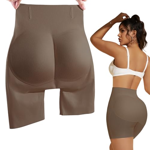 Image of MOVWIN Padded Underwear for Women Built-in 7mm 16mm Fake Butt Pads for Bigger Butt Lifting Panties Tummy Control Shapewear