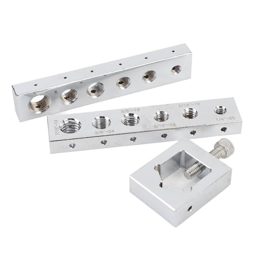 Safety Wire Drill Set, Carbon Steel Safety Wire Lockwire Nut & Bolt Drill Jig Kit, Metric Bolt Drill Jig Tool, Safety Drill Fixture for Mechanical Industries