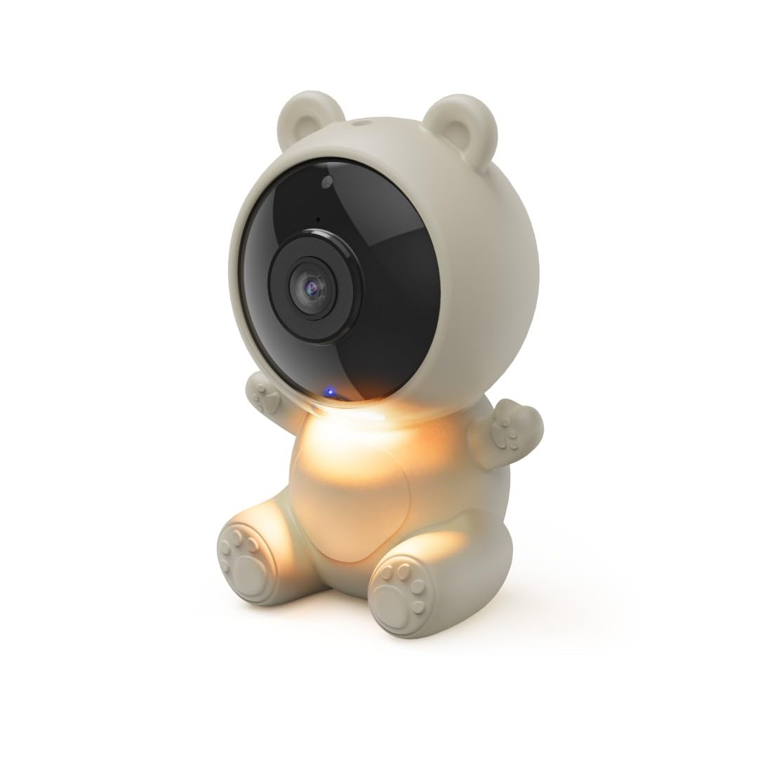 Hama | Cámara de vigilancia Inteligente para bebés con WiFi - Blanco | Vigilabebés con App y visión nocturna, Monitor de bebé con audio bidireccional y sensor de movimiento, Luz nocturna