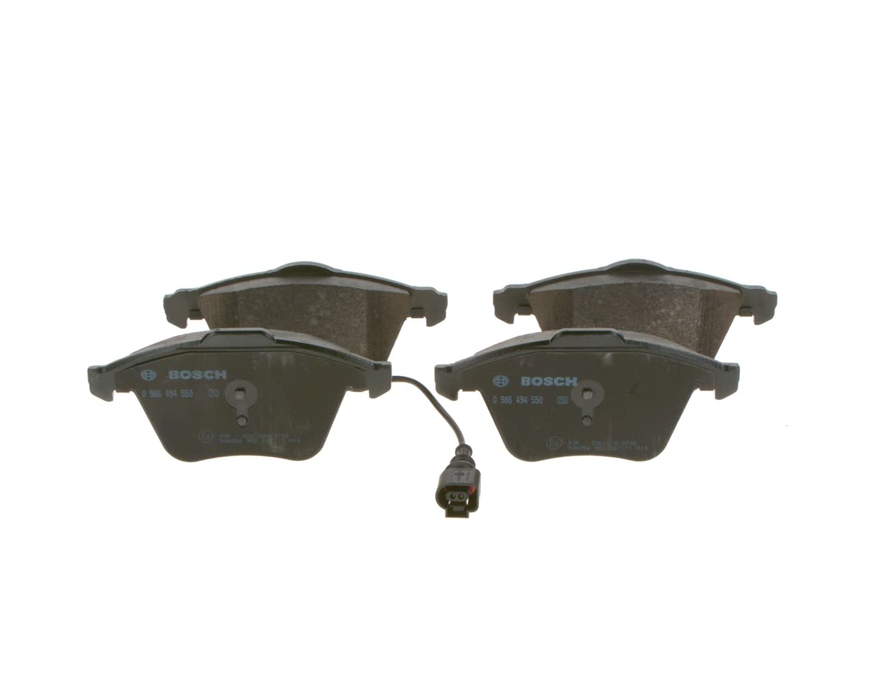Bosch BP1471 - Pastiglie Freni Auto, Asse Anteriore - Qualità Bosch - Riduzione Del Rumore E Della Polvere - Certificazione ECE-R90 - Senza Rame - 1 Confezione Da 4 Pastiglie - 4