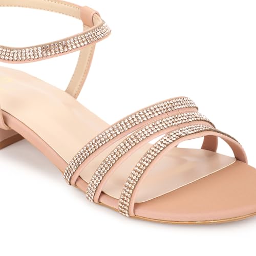 Image of Marc Loire Embellished Flat Fashion Sandals for Women