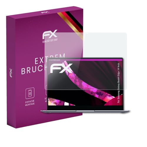 atFoliX Tworzywa Szklo-Folia kompatybilny z Samsung Galaxy Book4 Edge 14 Inch Folia szklana, 9H Hybrid-Glass FX Szklo opancerzone z tworzywa