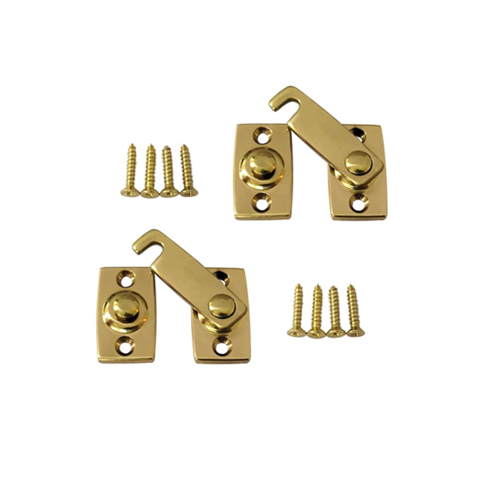 Barre de volet en laiton massif 2,2 cm x 7,5 cm laiton poli QCAA lot de 2