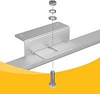 Vista 4 de BougeRV Soporte z de montaje para panel solar de 100 W, 150 W, 200 W, 300 W, soporte para RV, techo, barco, fuera de la red, juego de 4