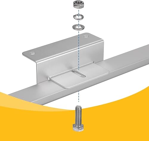 Miniatura 4 de BougeRV Soporte z de montaje para panel solar de 100 W, 150 W, 200 W, 300 W, soporte para RV, techo, barco, fuera de la red, juego de 4 unidades