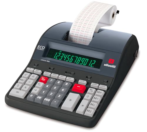 Olivetti LOGOS 902 - Calculadora sobremesa impresión con 12 dígitos...
