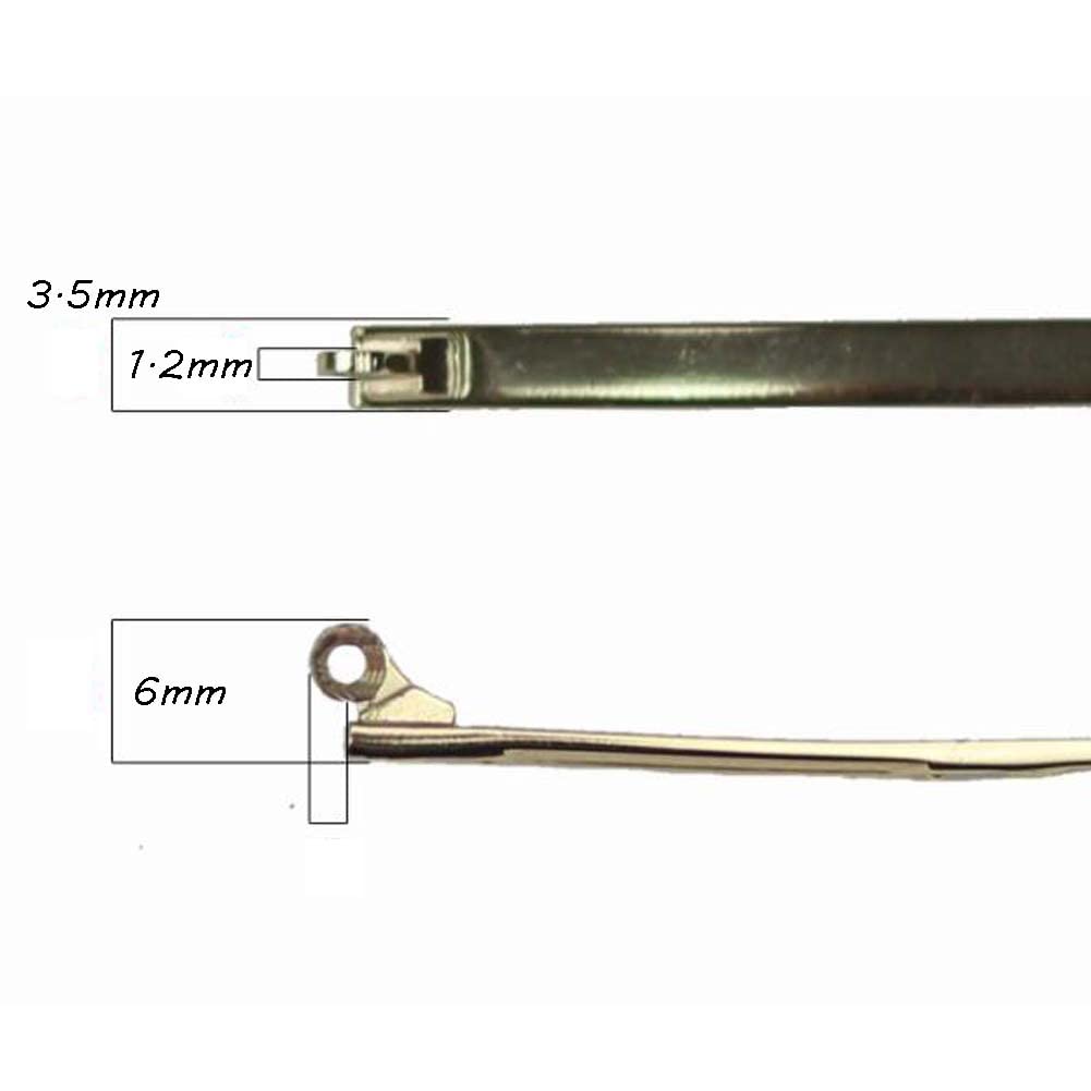 Zapasowe zauszniki do okularów korekcyjnych, Części okularów z tworzywa sztucznego, okulary, zauszniki, metalowe, grubość zębów 1,2 mm