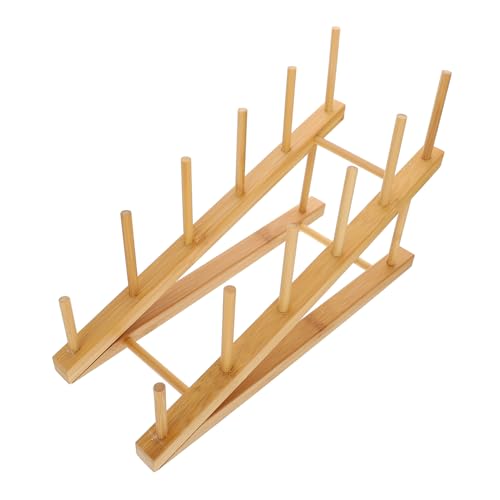 VALICLUD Multi Functional Kitchen Draining Bowl Rack Space Saving Plate Saucer Storage Holder for Countertop Organization and Efficient Water Drainage for Decor