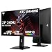 KTC 27 Inch Gaming Monitor 240Hz, FHD 1080p Fast IPS Computer Monitor with Adaptive Sync, HDR, Height Pivot Tilt Adjustable, Vesa Mount, HDMI/DP/USB, H27F7