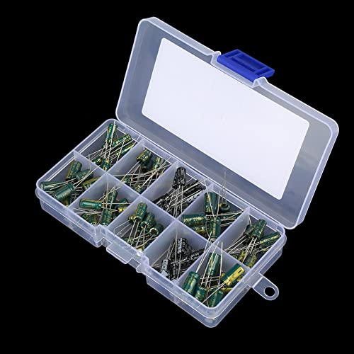 100pcs 10 Valores 10V-63V 10UF-470UF CAPACTOR DE ALTO Grado Kit