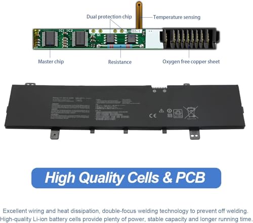 EARPIX B31N1631 Laptop Battery for Compatible Asus VivoBook 15 A505 A505BA F505 F505BA F505BP F505ZA S505 S505BA S505BP S505ZA X505ZA R504 R504BA... - Image 2