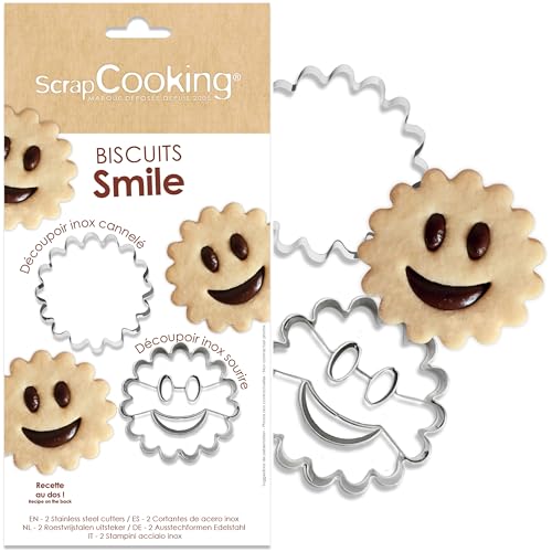 ScrapCooking - 2 Découpoirs à Biscuits « Smile » -...
