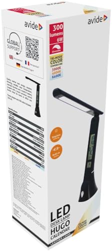 Avide Hugo Lampe de table LED Noir
