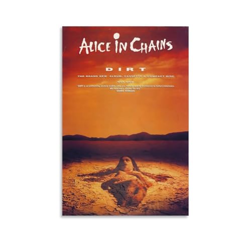 ZDTSNJEVK Alice in Chains Poster Vintage MusicCanvas Art for Room Aesthetic And Wall Art Picture Living Room Decor Poster12x18inch(30x45cm)