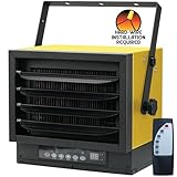 Dura Heat 240 Volt Hard-Wired Ceiling Mount Electric Garage Space Heater with Remote, 7,500 Watt, Overheat Protection - Ideal for Garage & Workshop