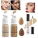 12-Color Pro Makeup Kit for Women - Eyeshadow, Foundation, Lipstick, Blush, Brushes, Eyeliner Stamp