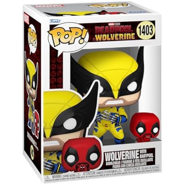 Funko POP & Buddy: Deadpool & Wolverine - Wolverine z Babypoolem - kolekcjonerska figurka winylowa - pomysł na prezent - oficjalny towar - zabawki dla dzieci i dorosłych - fani filmów