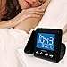 Magnasonic Projection Alarm Clock with AM/FM Radio, Battery Backup, Auto Time Set, Dual Alarm, Nap/Sleep Timer, Indoor Temperature/Date Display with Dimming & 3.5mm Audio Input - Black (EAAC601)
