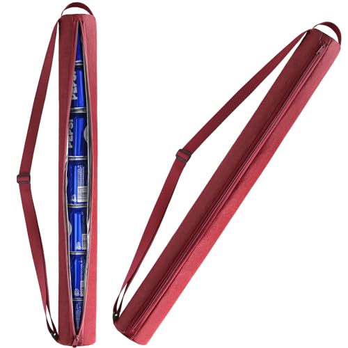 NATURAL STYLE Beer Sleeve for Golf Bag,7-Can Insulated Cooler Sleeve,