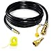 12 Ft Quick Connect Propane Hose for Rv to Grill, Upgrade Portable Fire Pit, Barbecue Grill, Camping Cook Stove to Quick Connection Interface, with 1/4" Quick Key Connect Plug X 3/8" Female Flare 12 Ft Quick Connect Propane Hose for Rv to Grill, Upgrade Portable Fire Pit, Barbecue Grill, Camping Cook Stove to Quick Connection Interface, with 1/4" Quick Key Connect Plug X 3/8" Female Flare