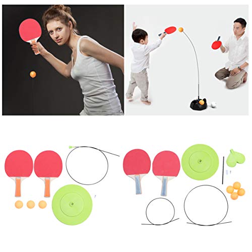 Happyyami 1 Juego Juguete De Entrenamiento Deportivo para Raqueta Neto Equipo Práctica Paletas Jugar Póker Máquina De De Tenis Juegos De Mesa Tenis De Mesa Flotante Agarre