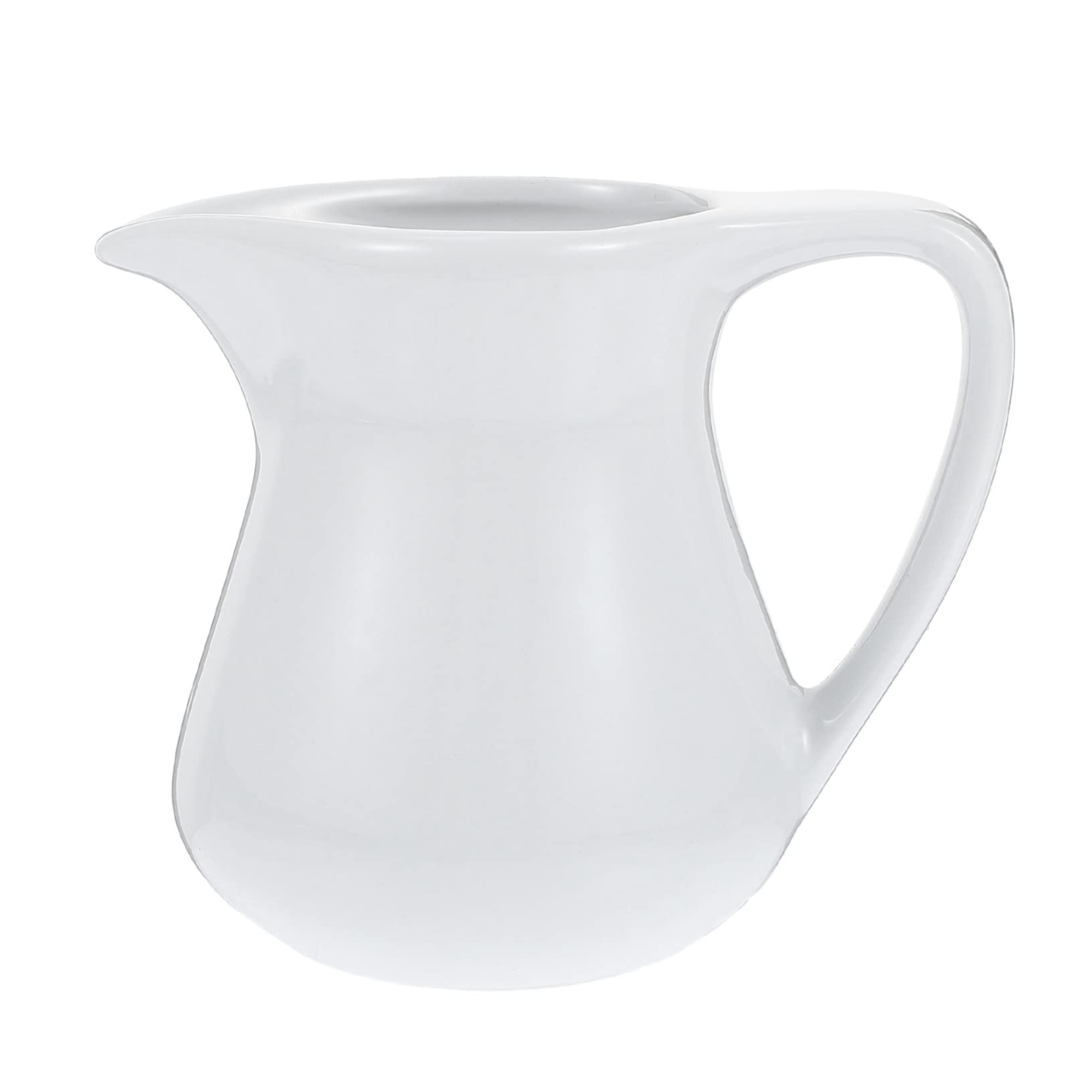NAMOARLY 1pc Ceramic Milk Cup Sauce Pitcher Tea Creamer Milk Jug for Coffee Milk Jug Creamer Coffee Steaming Espresso Shots Creamer Jug Gravy Jug Sauce Jugs Creamer Boat Cups Ceramics White