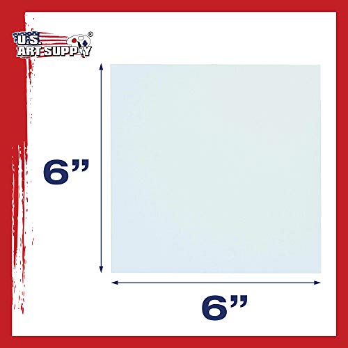 Us Art Supply 6 X 6 Inch Professional Artist Quality Acid Free Canvas Panel Boards 24-Pack (1 Full Case Of 24 Single Canvas Panel Boards) #TOP2